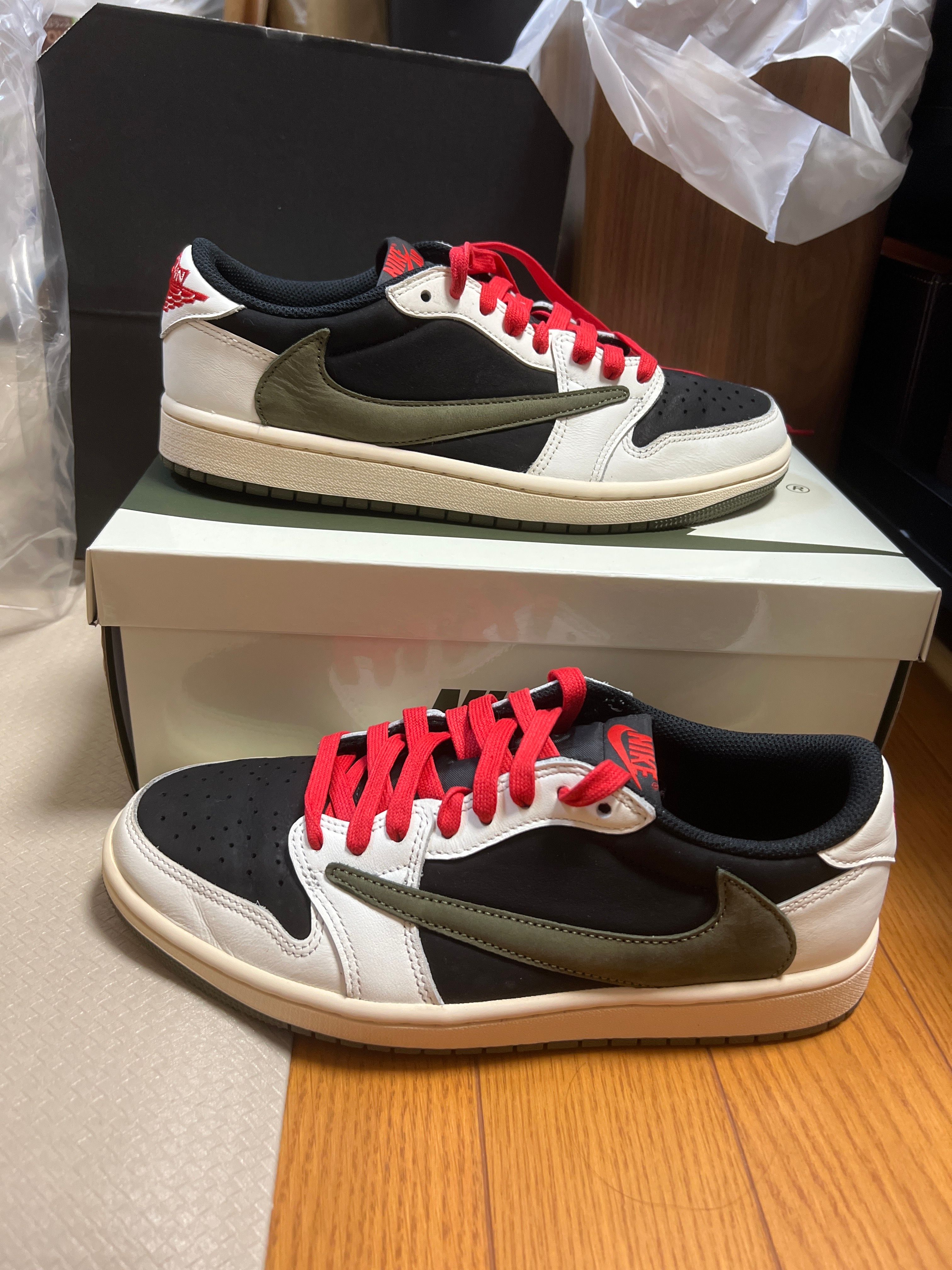 Travis Scott × Nike Women's Air Jordan 1 Low OG "Medium Olive"