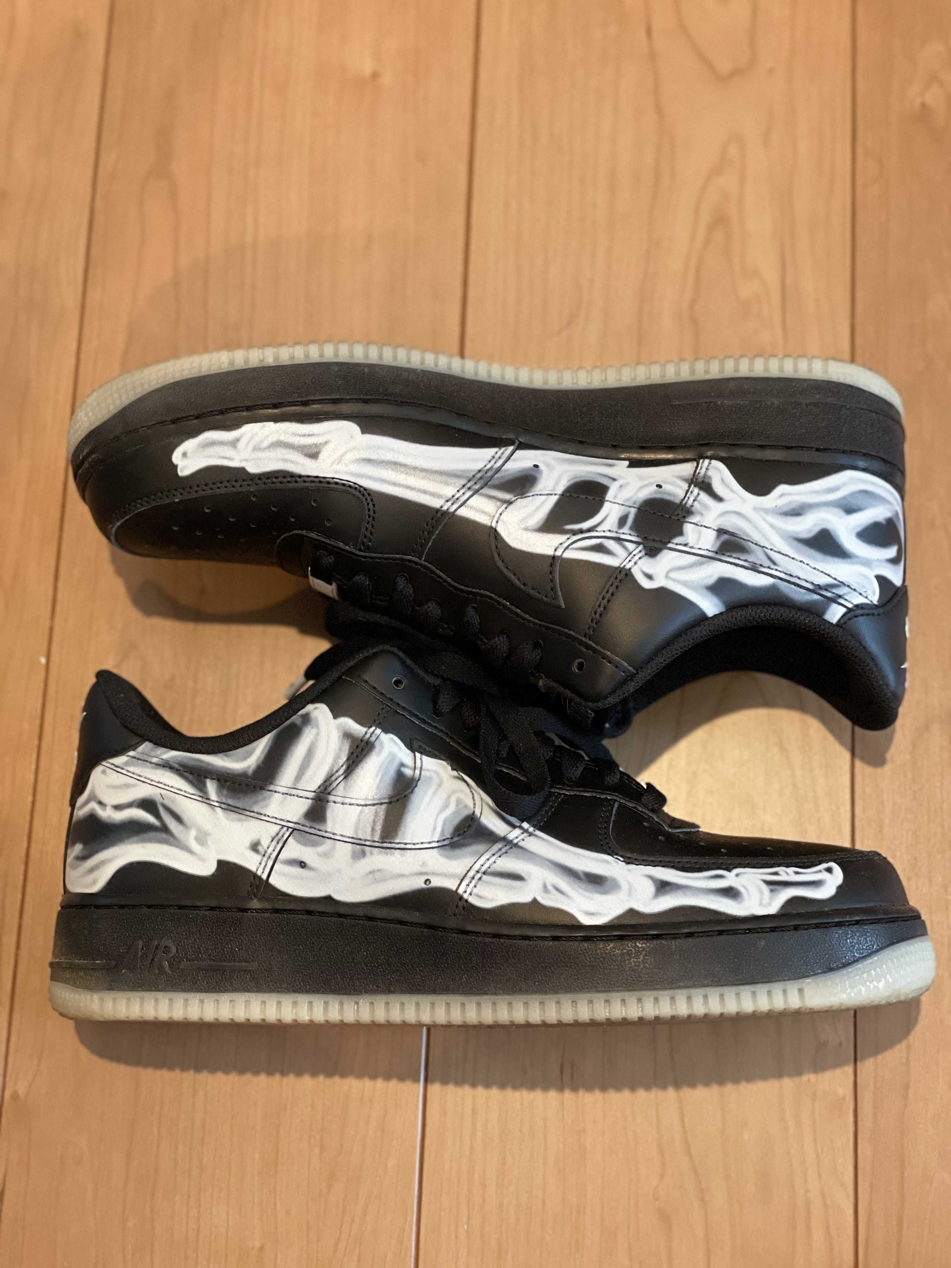 Nike Air Force 1 Low "Black Skeleton"