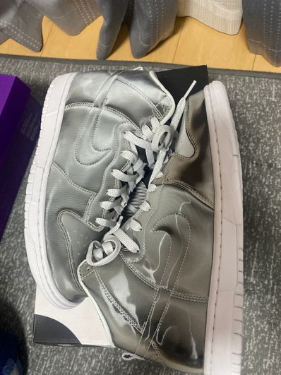 CLOT × Nike Dunk High "Silver/Flux"