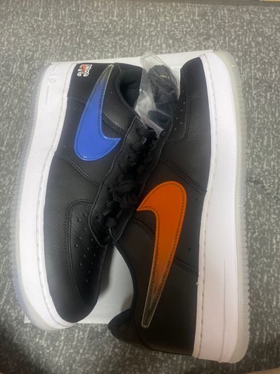 KITH × Nike Air Force 1 Low New York Knicks "Black/Brilliant Orange/Rush/Brilliant White"
