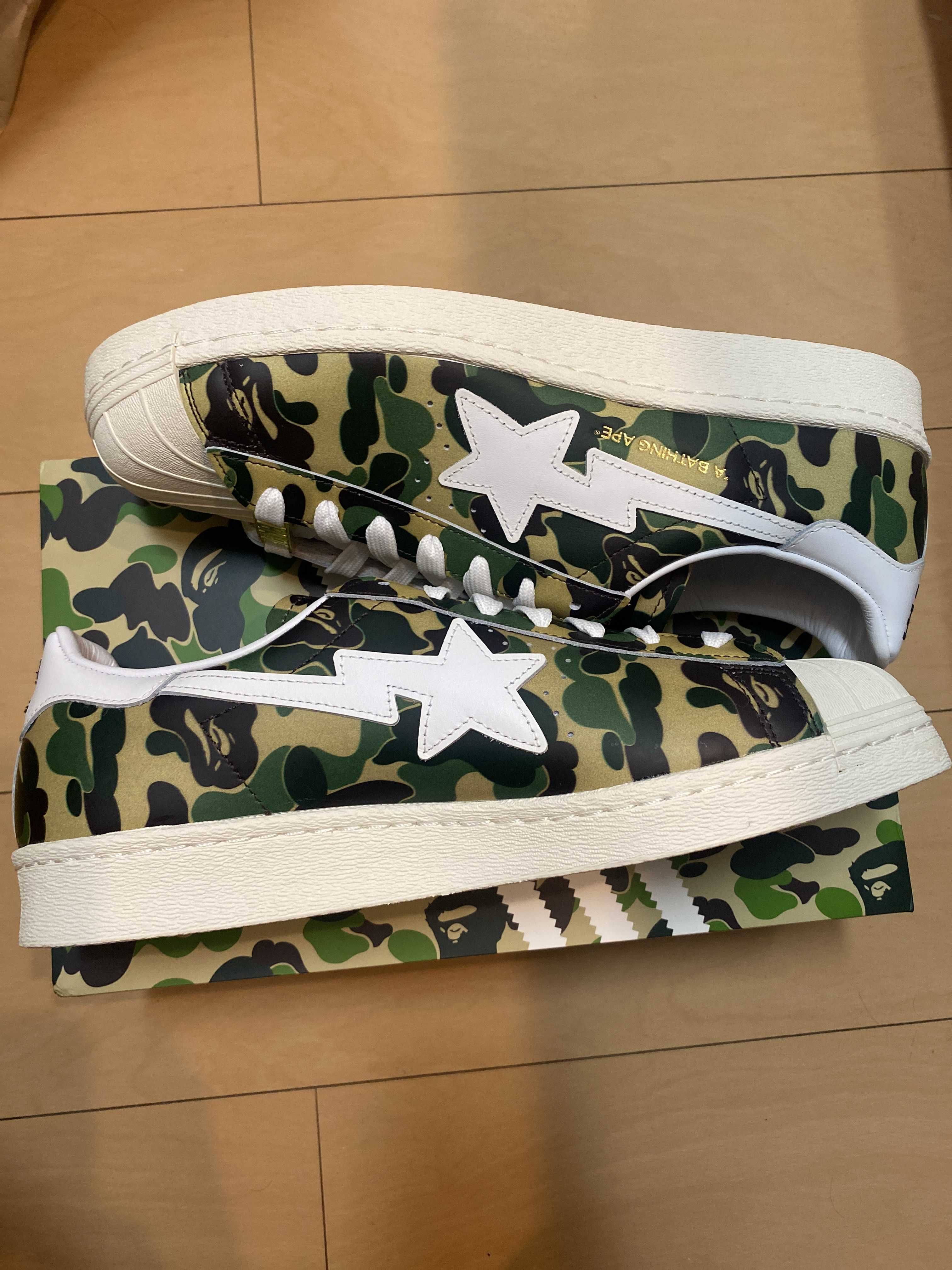 A BATHING APE®︎ × adidas Superstar 80's "Green Camo"