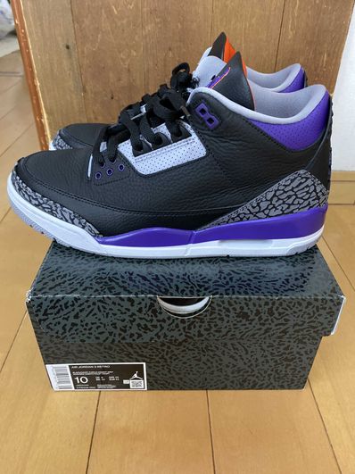 Nike Air Jordan 3 Retro "Black/Court Purple"