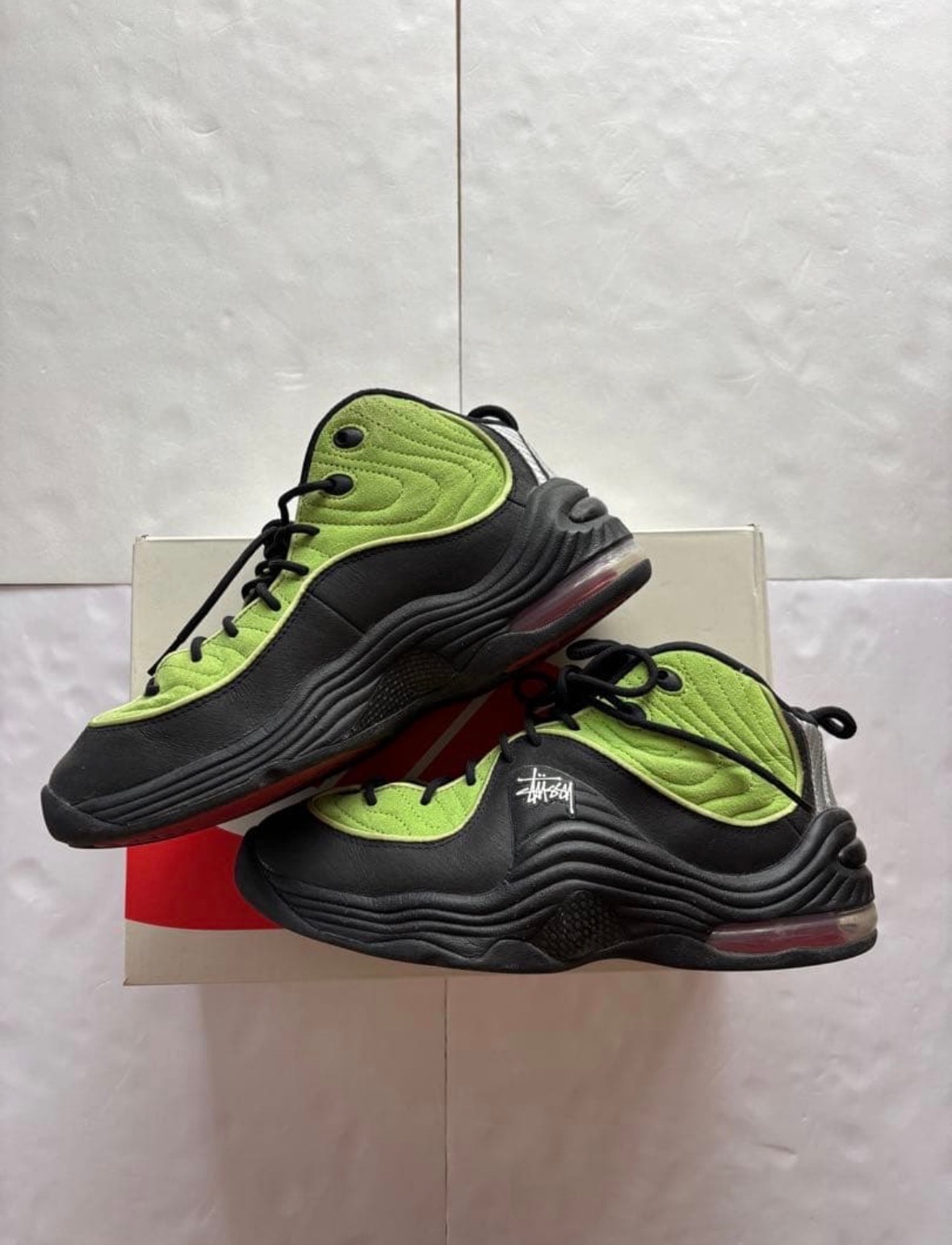Stussy × Nike Air Penny 2 "Black/Green"