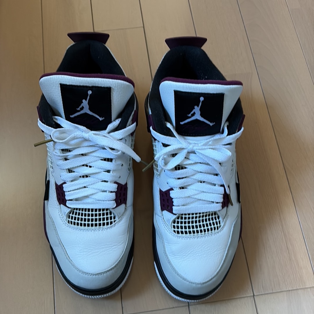 Paris Saint-Germain (PSG) × Nike Air Jordan 4 Retro "White/Black-Metallic Gold-Bordeaux"