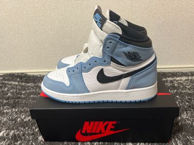 Nike GS Air Jordan 1 High "White/University Blue/Black"
