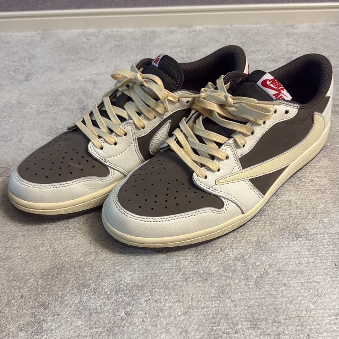 Travis Scott × Nike Air Jordan 1 Low OG SP "Reverse Mocha/Sail and Ridgerock"