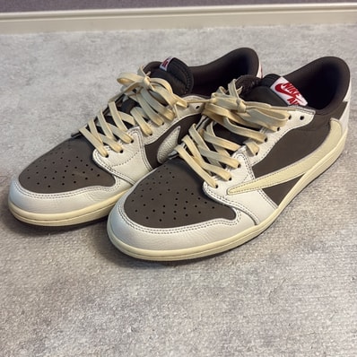 Travis Scott × Nike Air Jordan 1 Low OG SP "Reverse Mocha/Sail and Ridgerock"