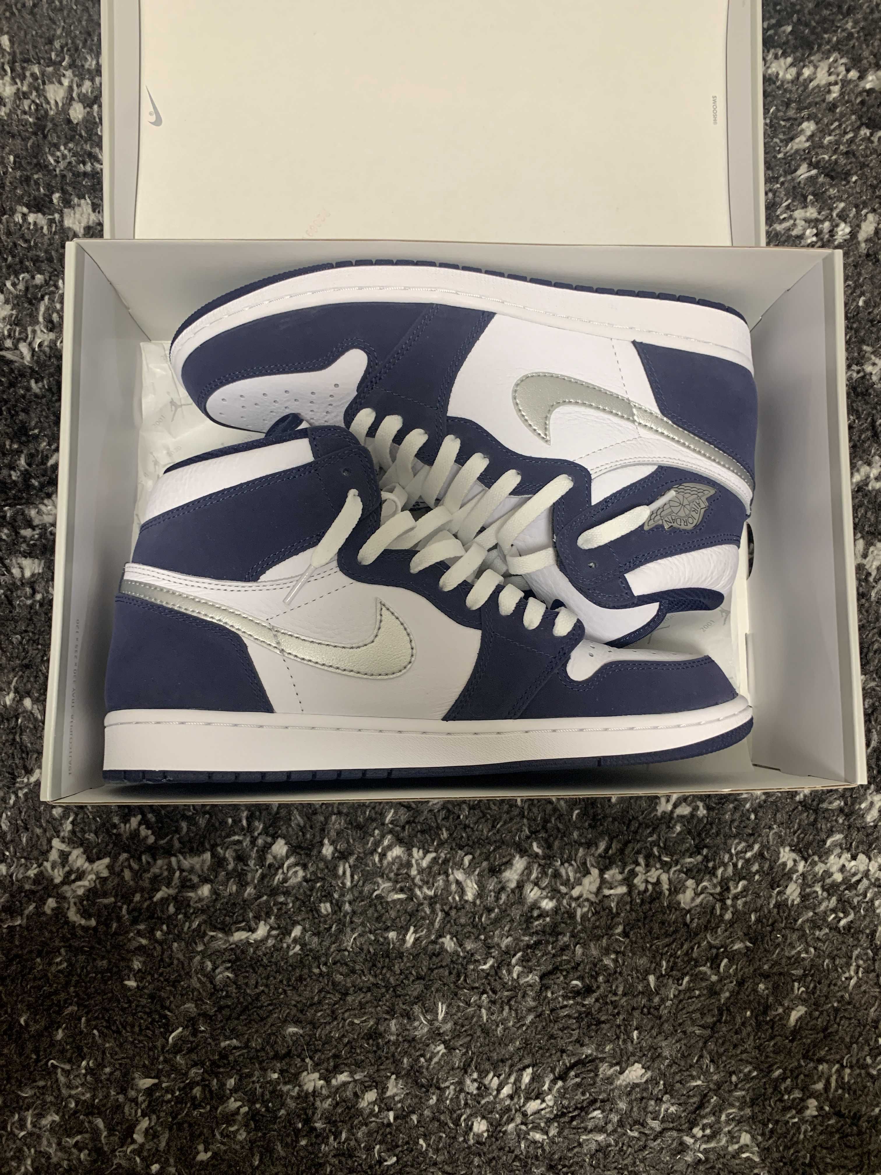 Nike Air Jordan 1 High OG CO.JP "White/Midnight Navy" (2020)(ブリーフケースなし)