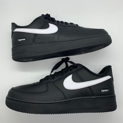 Supreme × Nike Air Force 1 Low "Black/White"