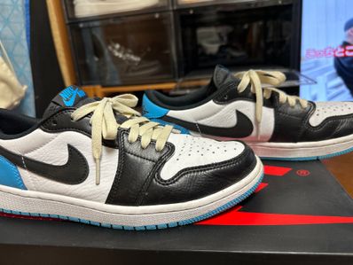 Nike Air Jordan 1 Low OG "Black and Dark Powder Blue/UNC"