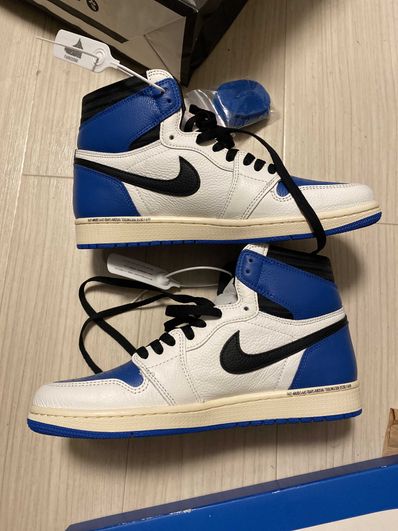 Travis Scott × fragment design × Nike Air Jordan 1 Retro High OG SP "Military Blue"