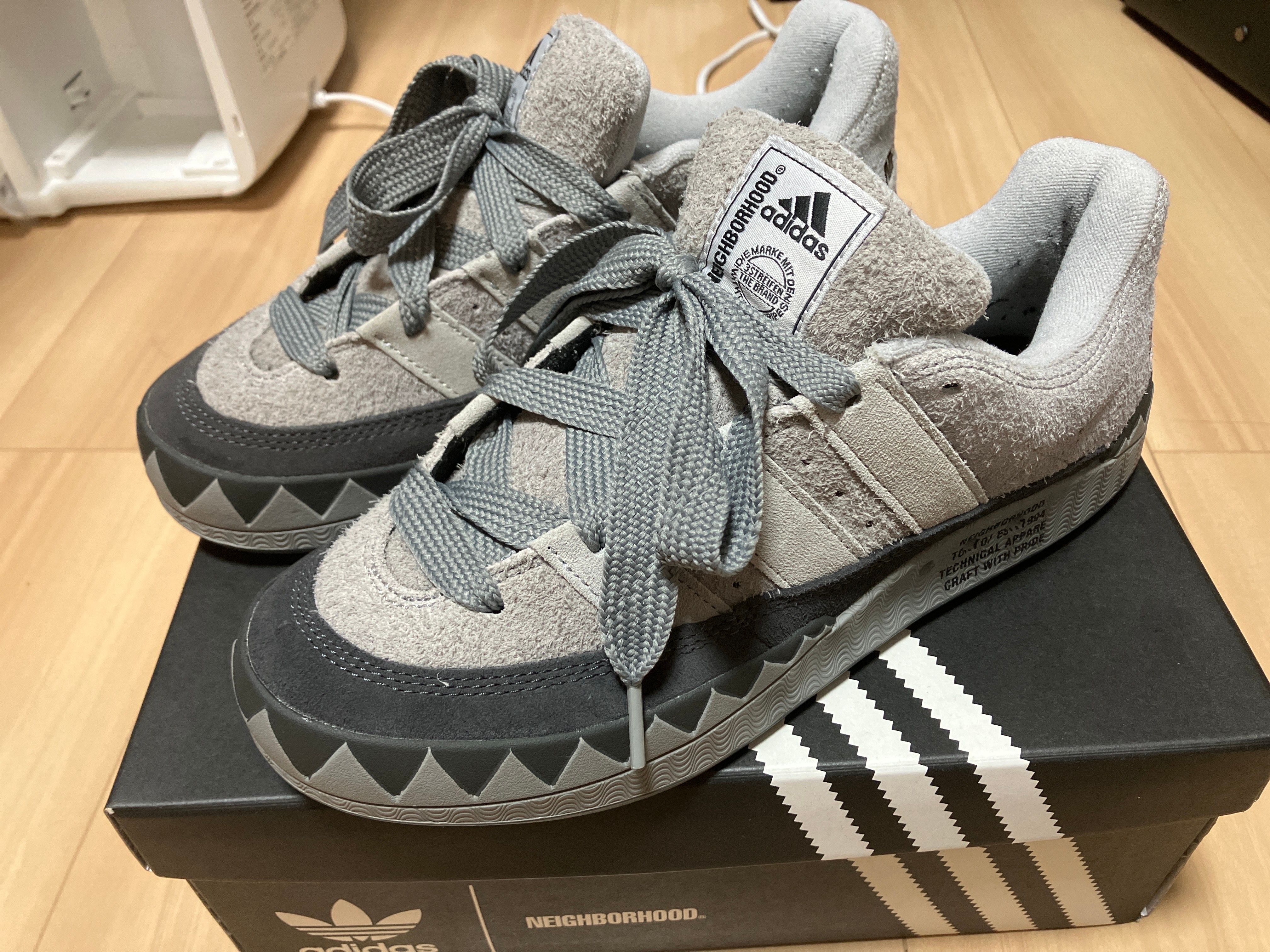 NEIGHBORHOOD × adidas Adimatic "Solid Gray/Stone"