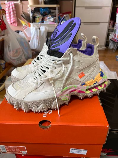 Off-White × Nike Air Terra Forma "Summit White and PSYCHIC PURPLE"