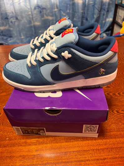 Why So Sad? × Nike SB Dunk Low "Coastal Blue/Speed Yellow-University Red"