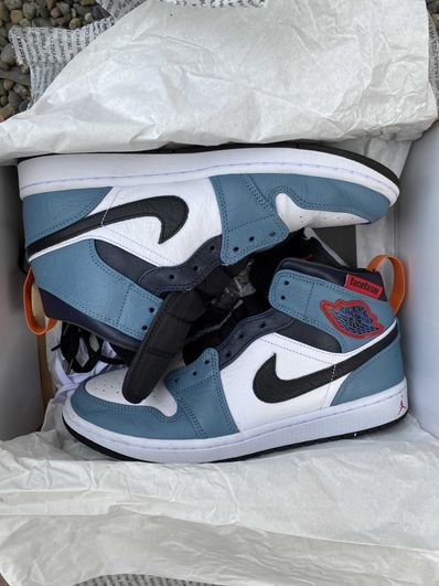 FACETASM × Nike Air Jordan 1 Mid "White/Navy"