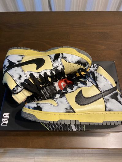 Nike Dunk High "Black Acid Wash"