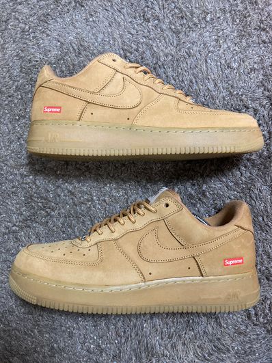 Supreme × Nike Air Force 1 Low "Flax/Wheat"