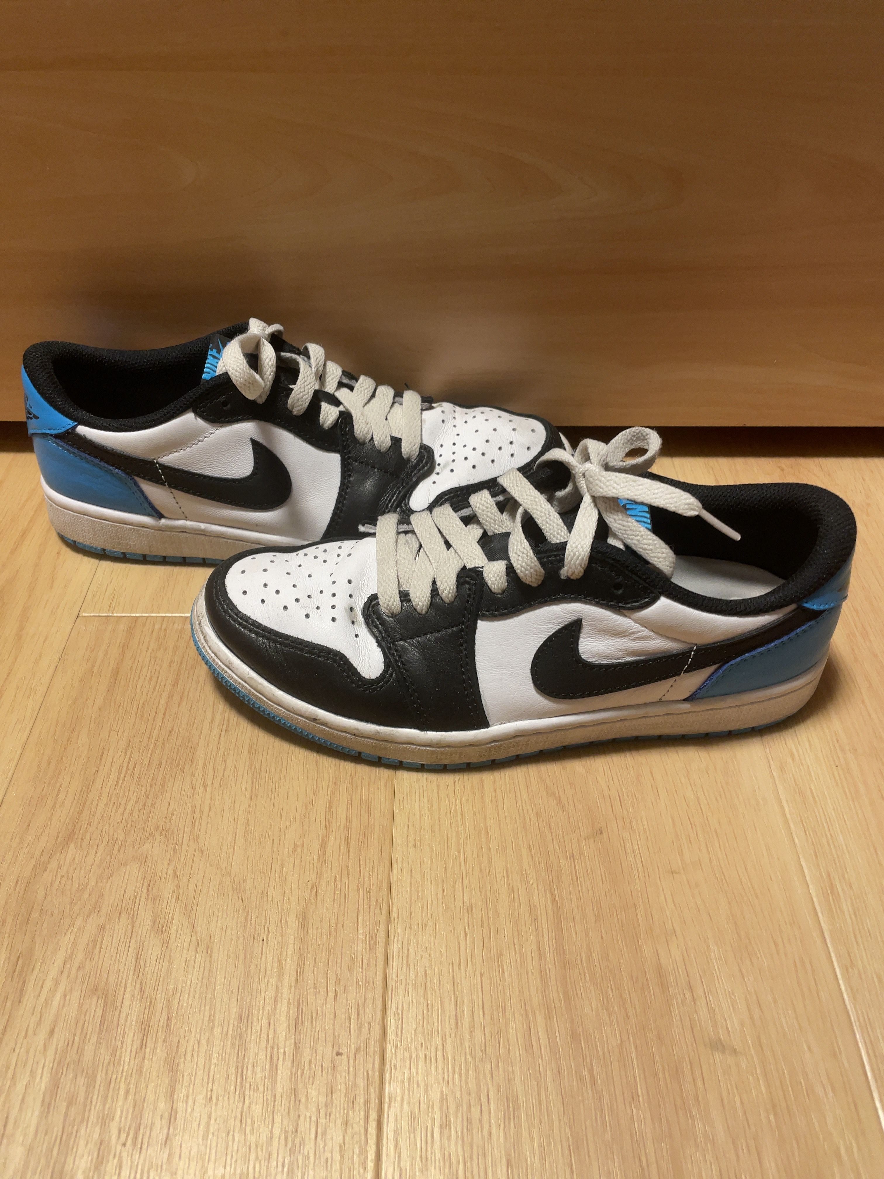 Nike Air Jordan 1 Low OG "Black and Dark Powder Blue/UNC"
