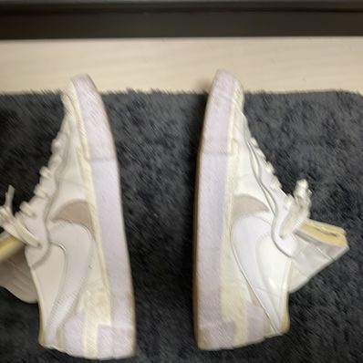 sacai × Nike Blazer Low "White Patent Leather"