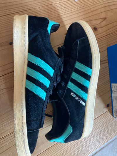 WIND AND SEA × atmos × adidas Campus 80 "Black"
