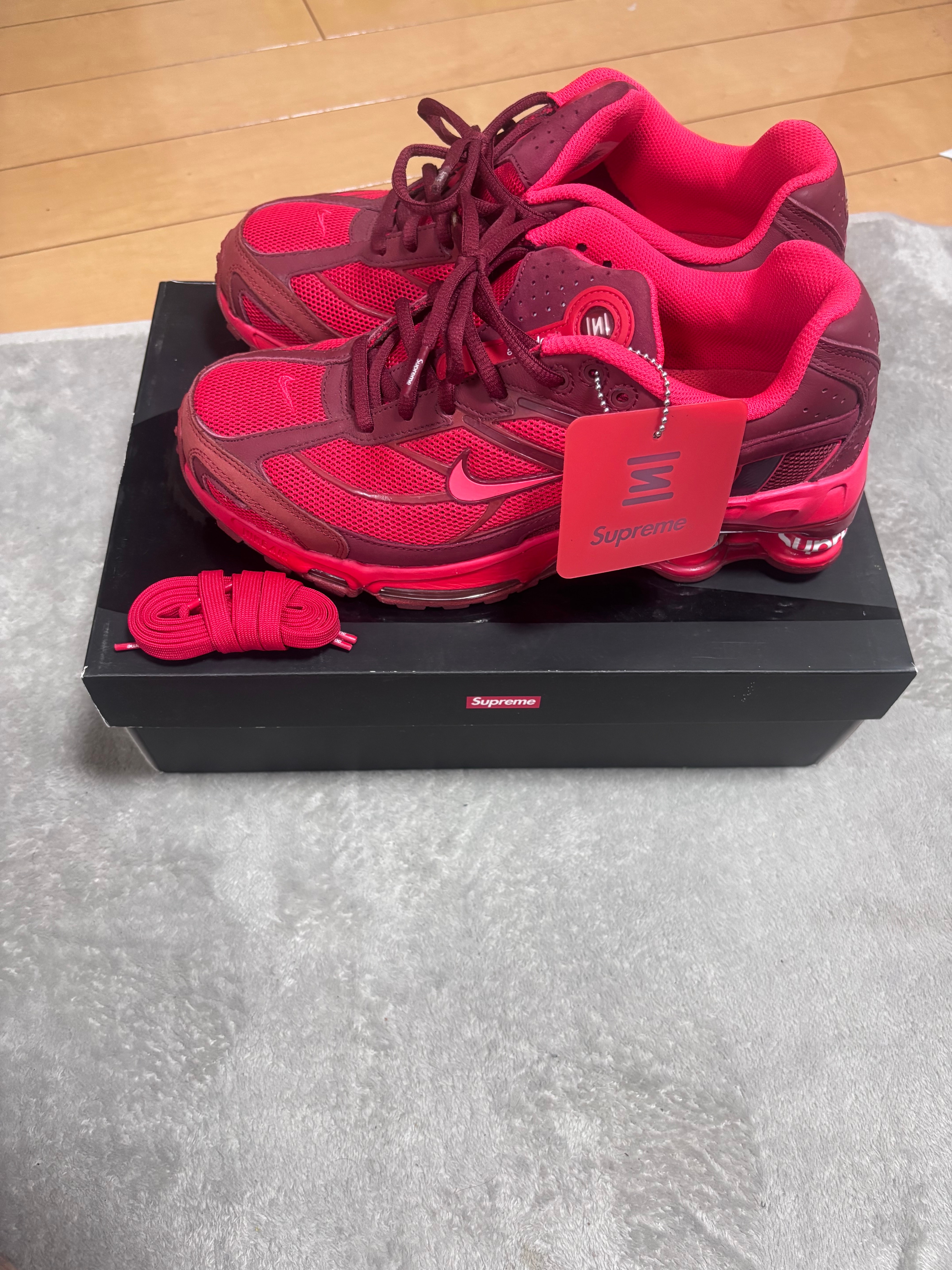 Supreme × Nike Shox Ride 2 "Speed Red/Siren Red-Barn"