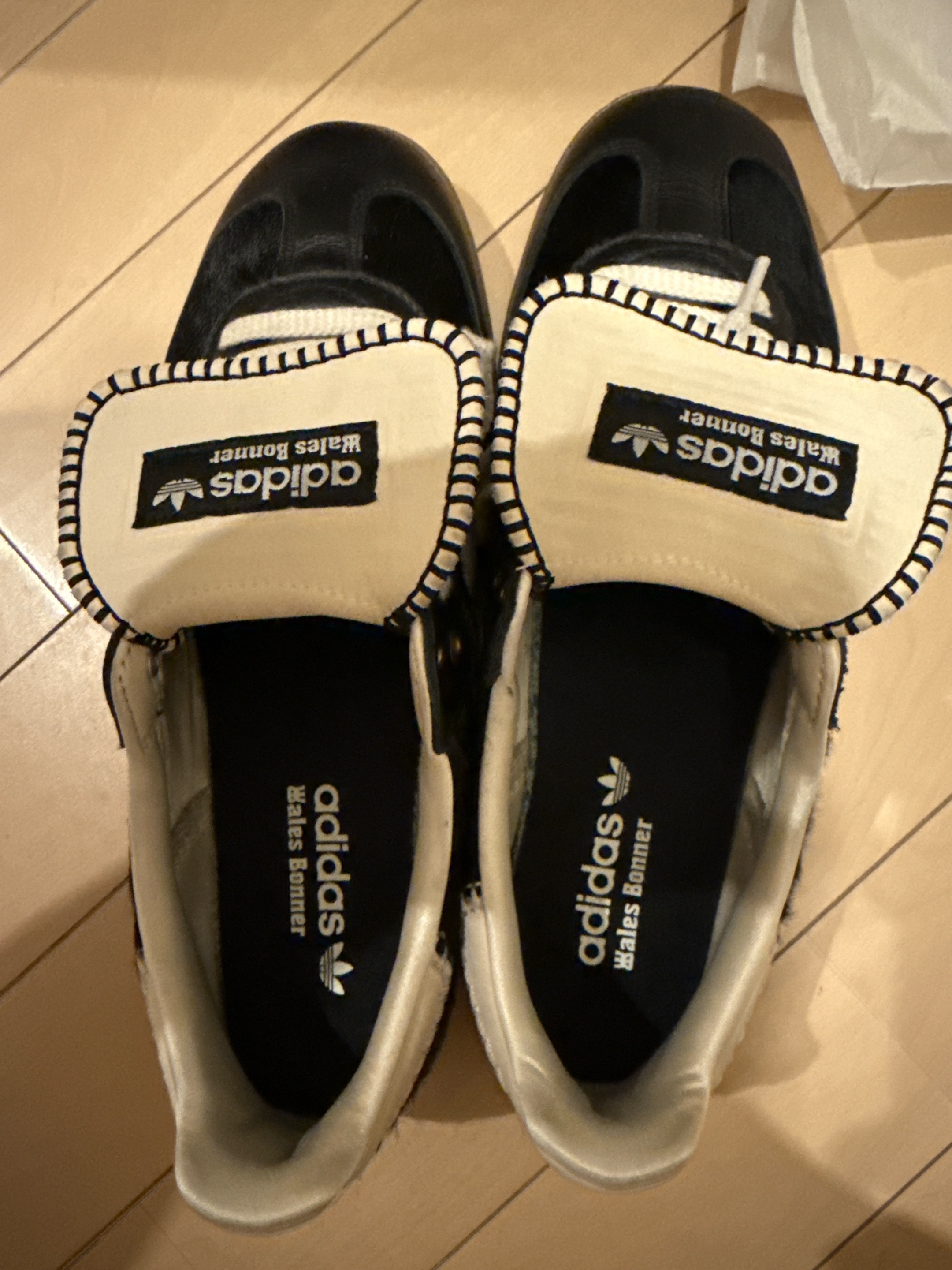 Wales Bonner × adidas Samba Pony Tonal Low "Core Black/Cream White"