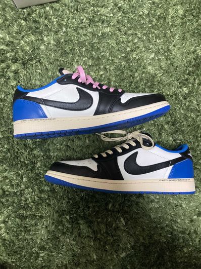 Travis Scott × fragment design × Nike Air Jordan 1 Low OG SP "Military Blue"