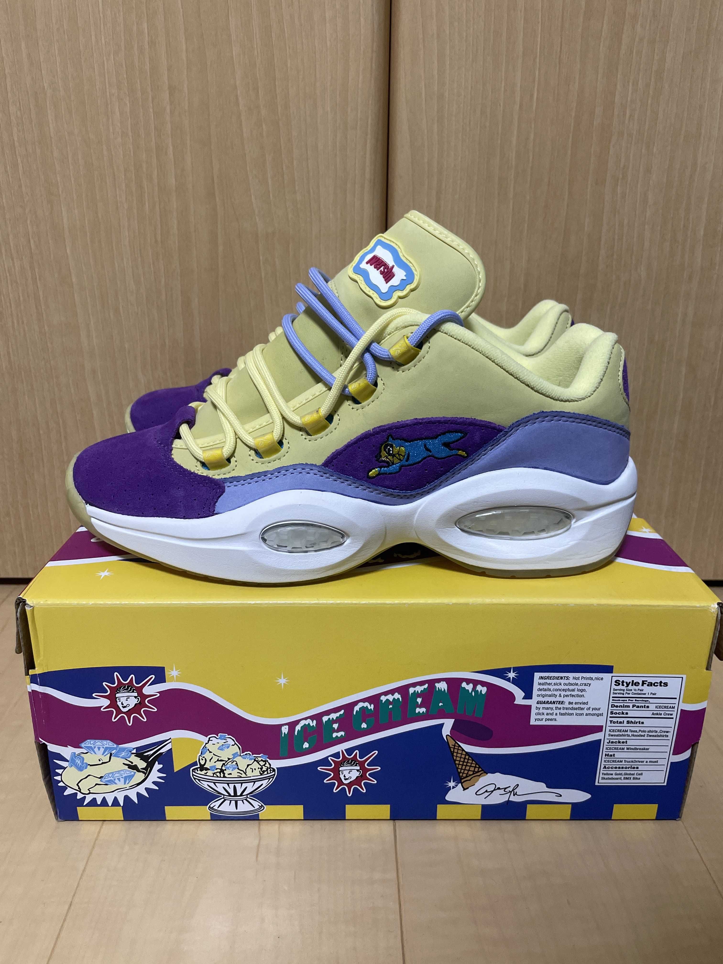 BBC Ice Cream × Reebok Question Low "Running Dog"