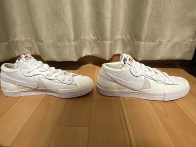 sacai × Nike Blazer Low "White Patent Leather"