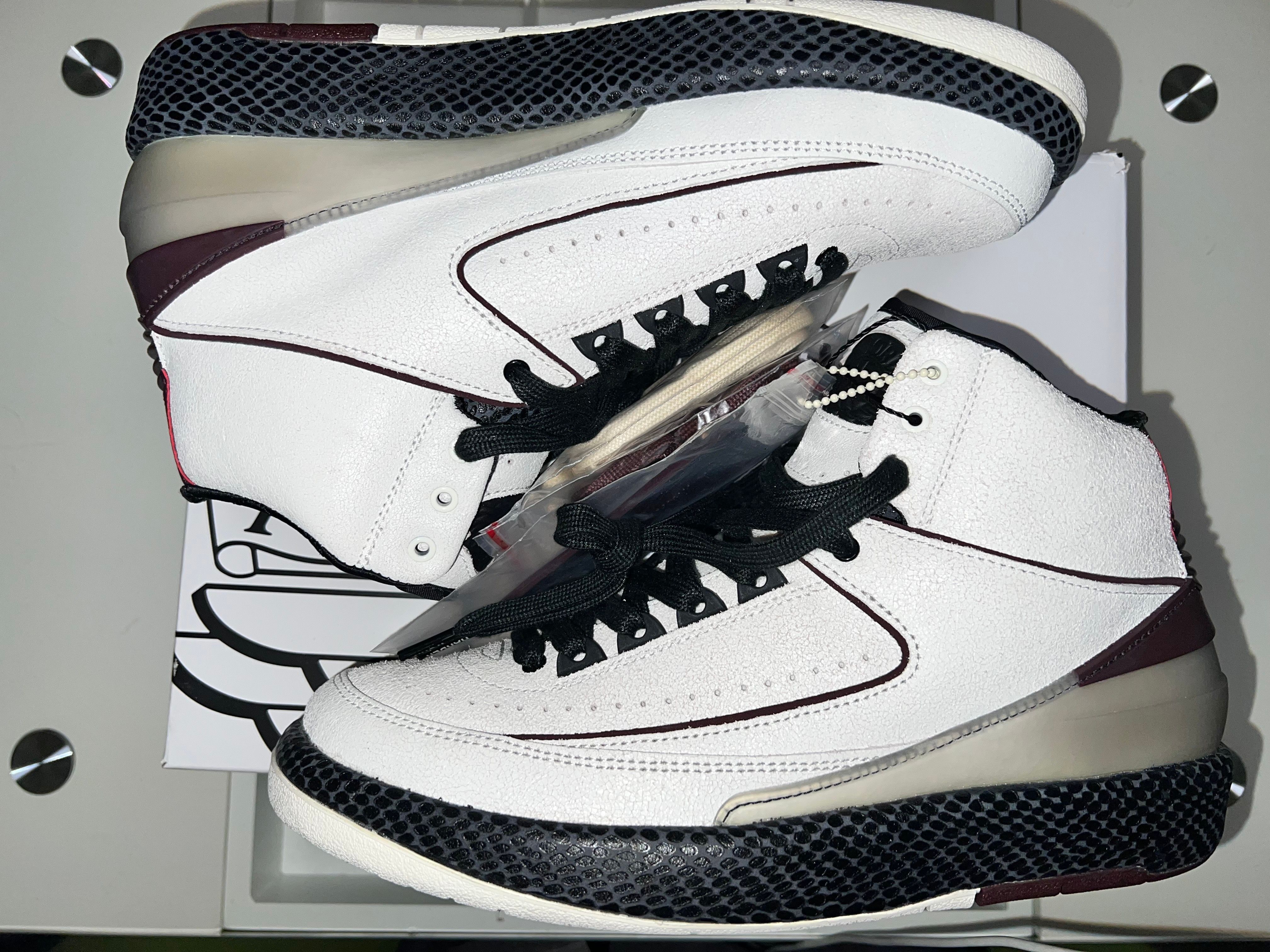A Ma Maniere × Nike Air Jordan 2 "Airness/Sail and Burgundy"