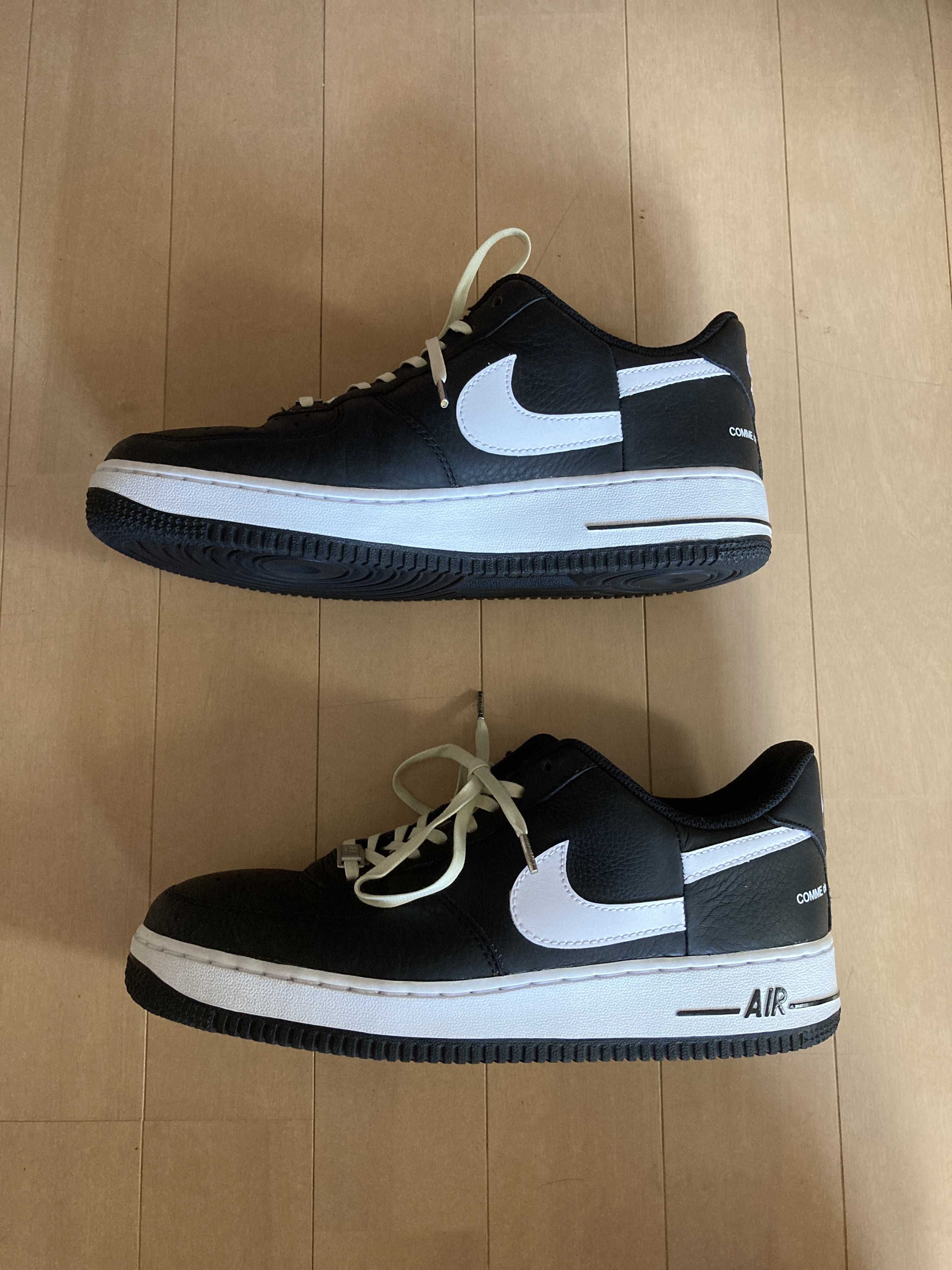 Supreme × COMME des GARCONS SHIRT × Nike Air Force 1 Low "Black/White" (2018)