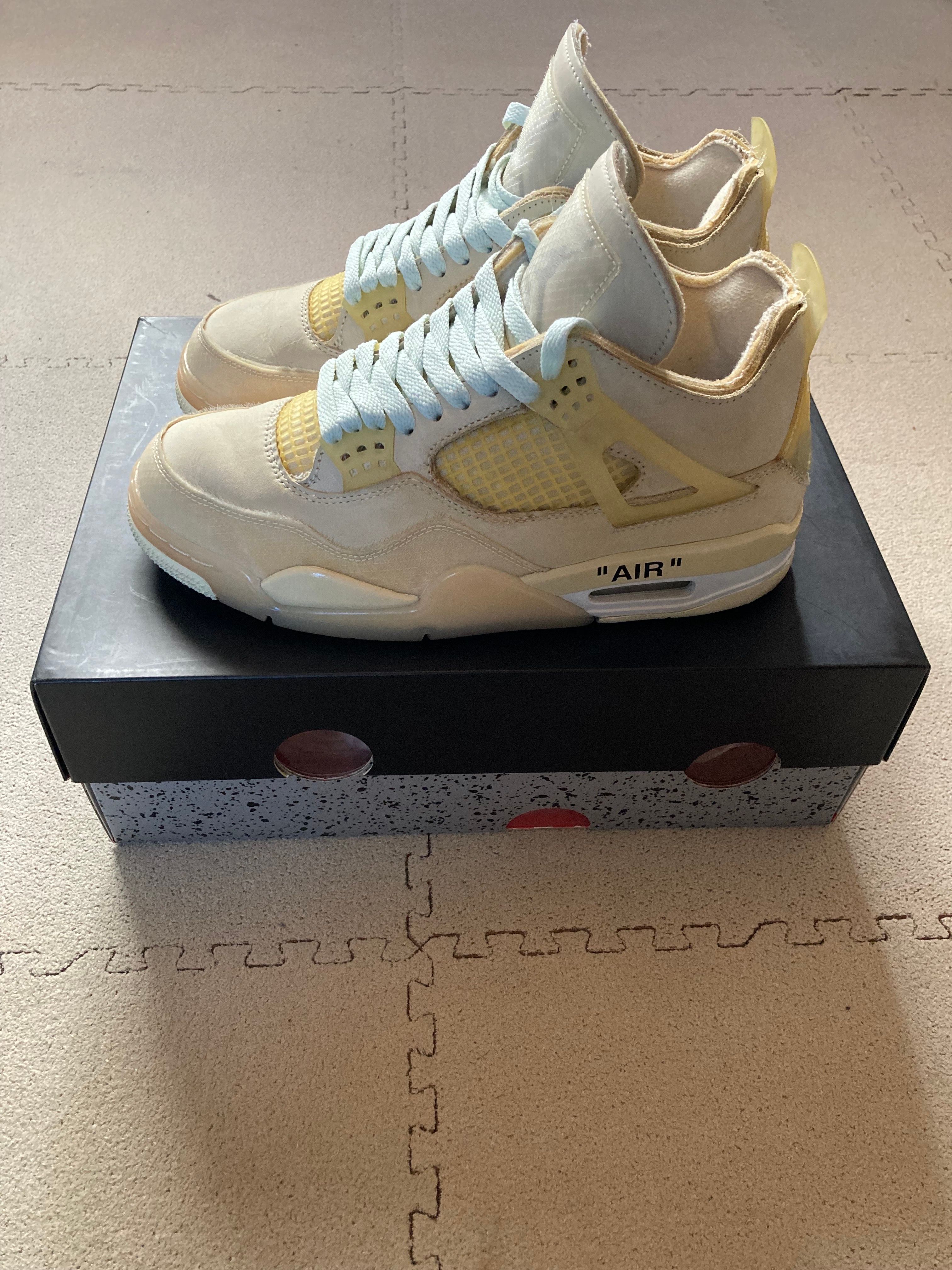 Off-White × Nike Women's Air Jordan 4 SP "Sail"