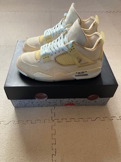 Off-White × Nike Women's Air Jordan 4 SP "Sail"