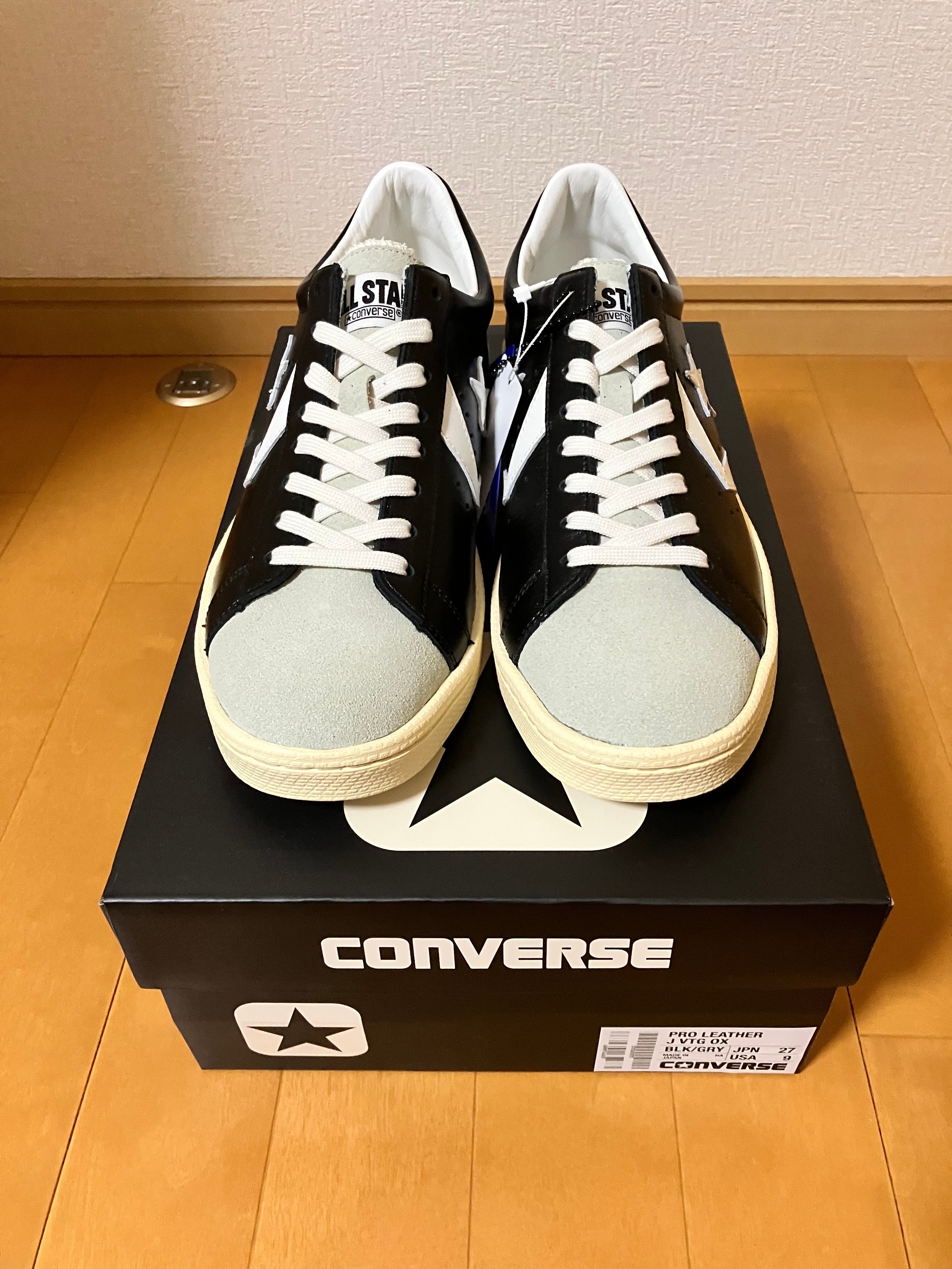 Converse Pro Leather J VTG OX 50th Anniversary "Black/Grey"