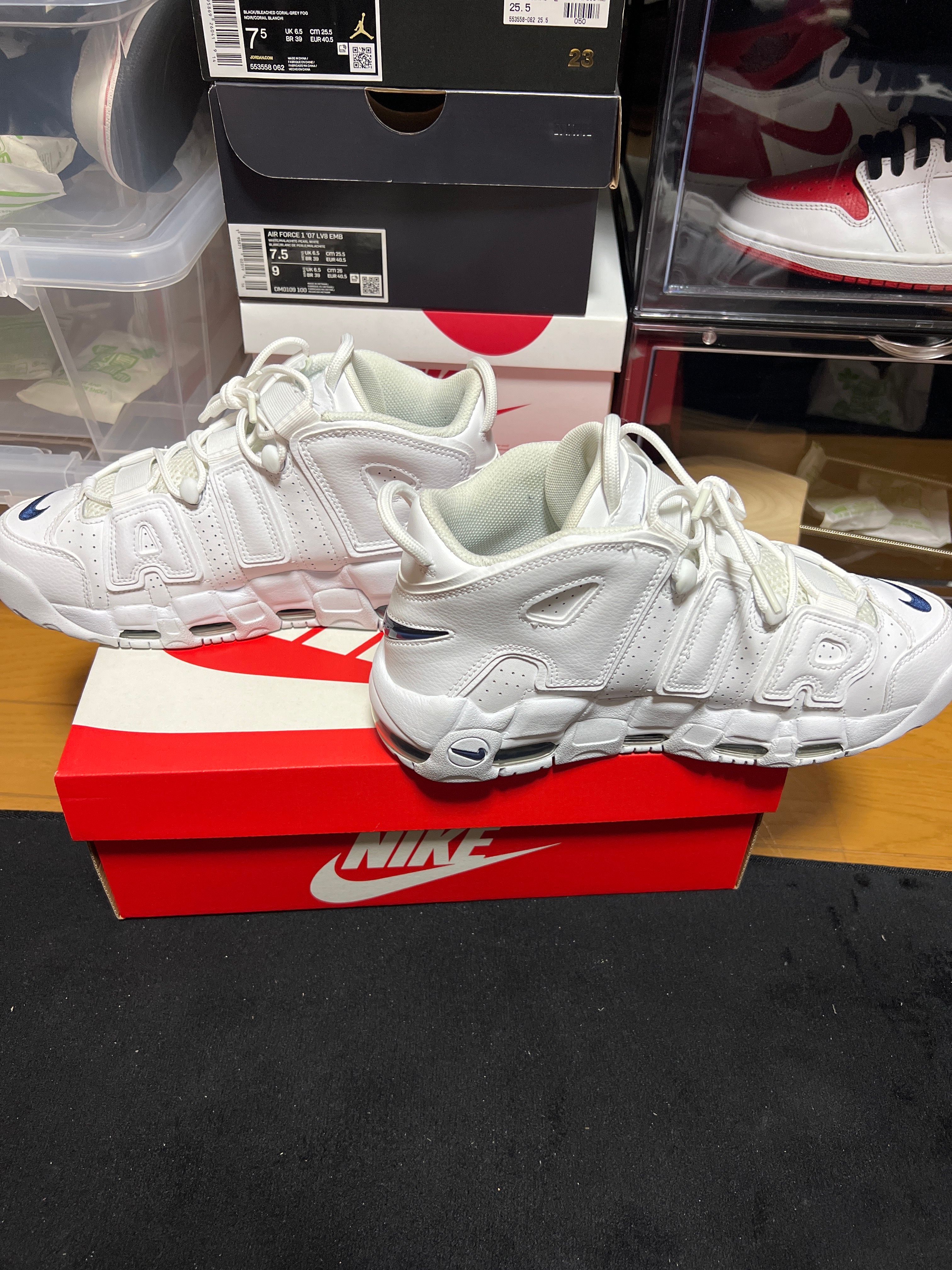 Nike Air More Uptempo "White/Midnight Navy"