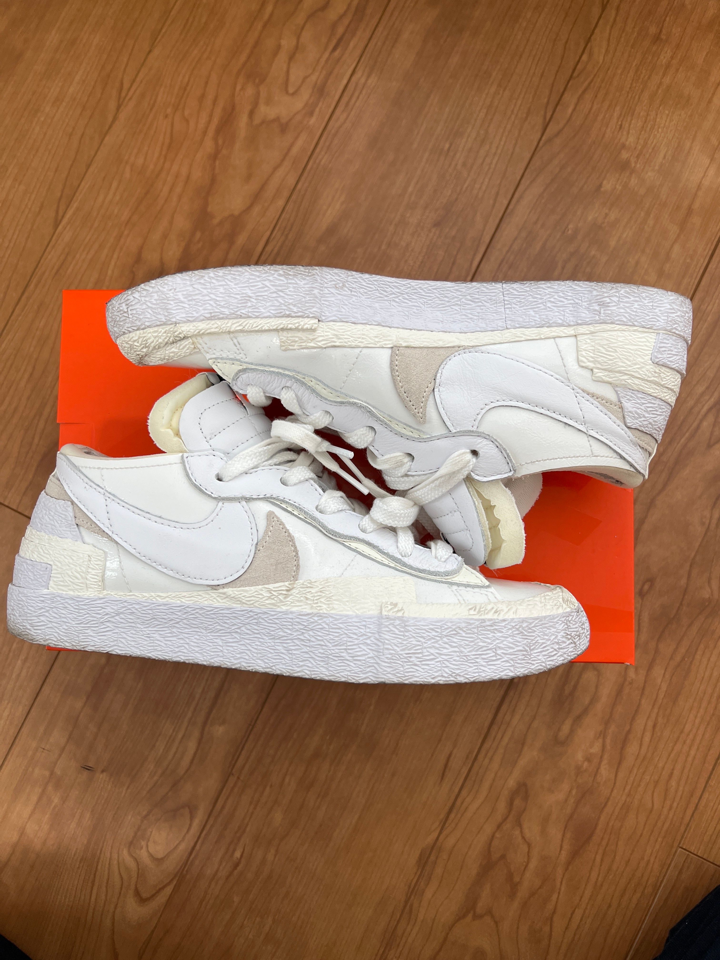 sacai × Nike Blazer Low "White Patent Leather"