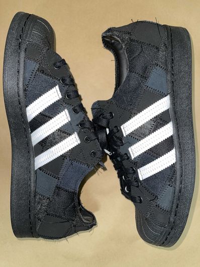 RECOUTURE × atmos × adidas Superstar "Black"