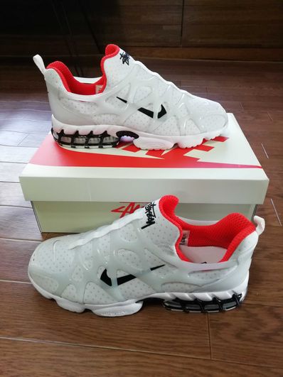 Stussy × Nike Air Zoom Kukini "White/Red"