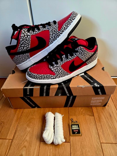 Supreme × Nike SB Dunk Low "Red Cement"(2012)