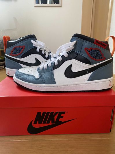 FACETASM × Nike Air Jordan 1 Mid "White/Navy"