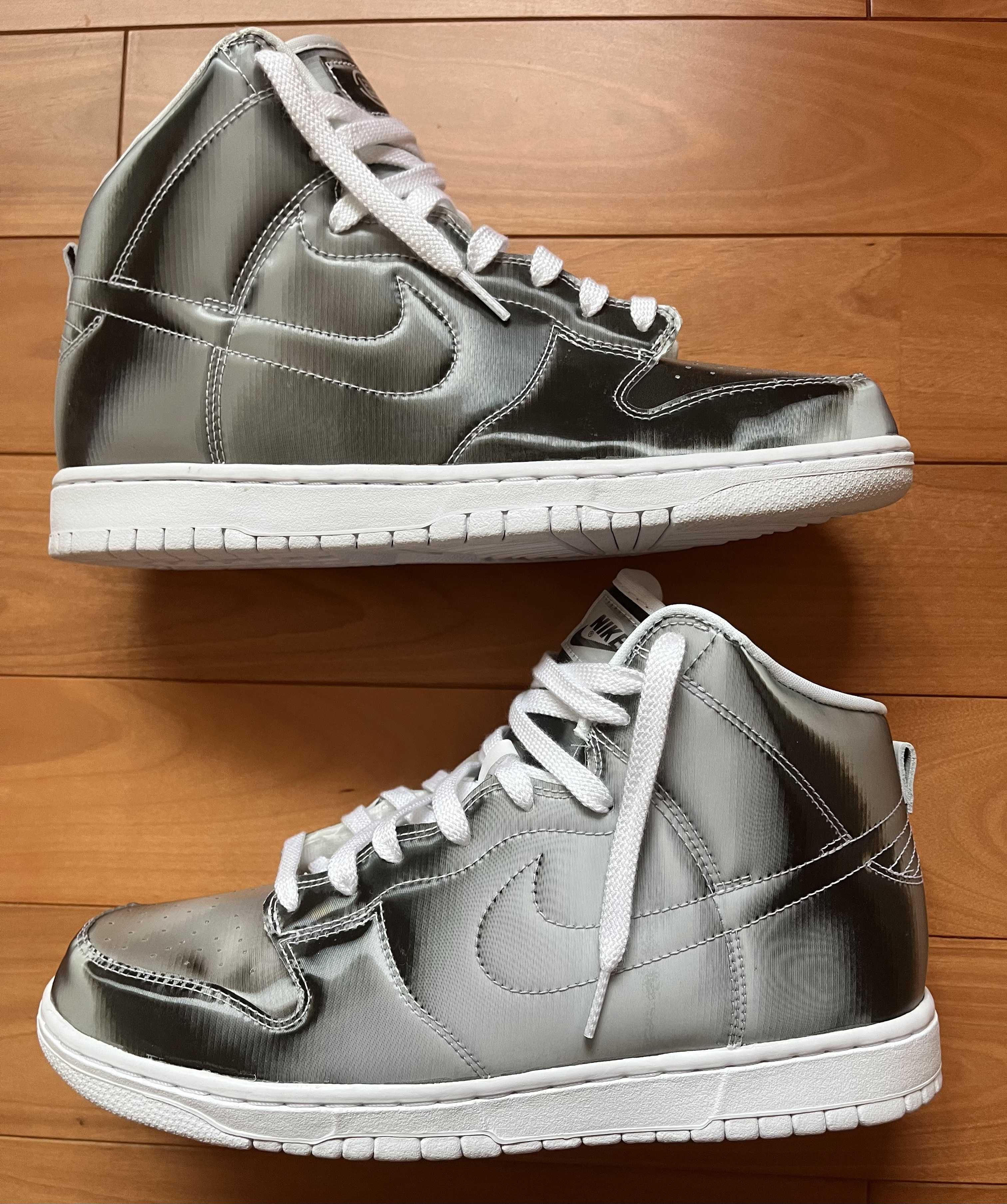 CLOT × Nike Dunk High "Silver/Flux"
