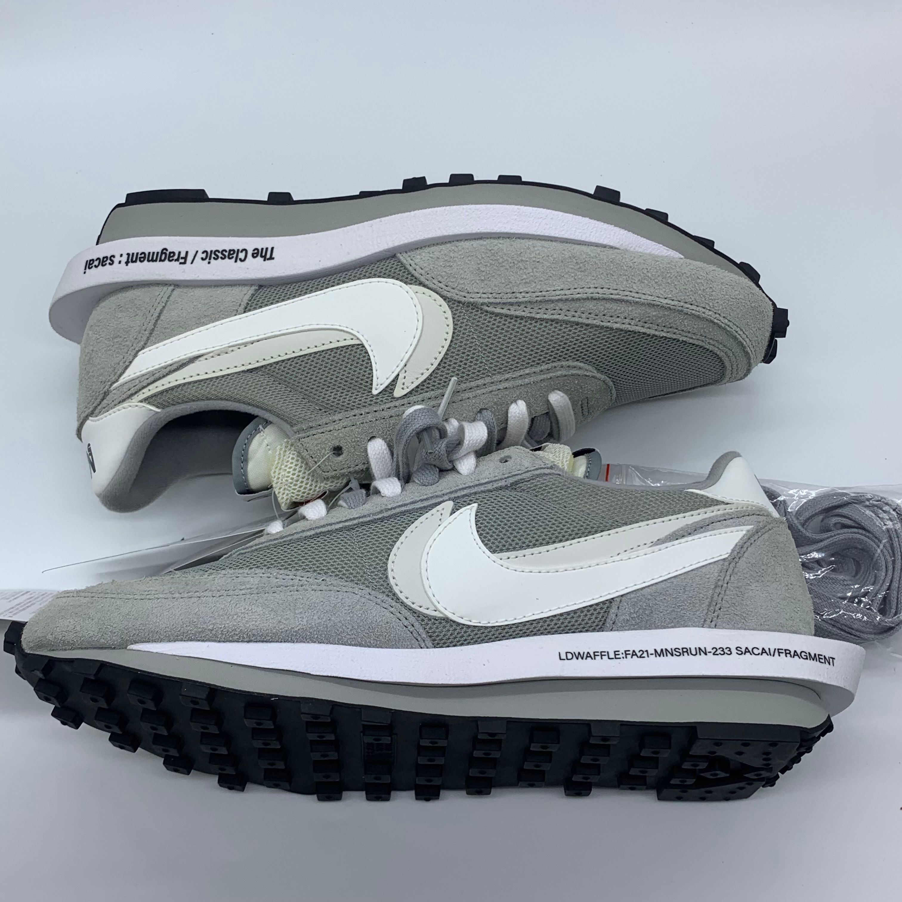 Fragment × sacai × Nike LD Waffle "Light Smoke Grey"