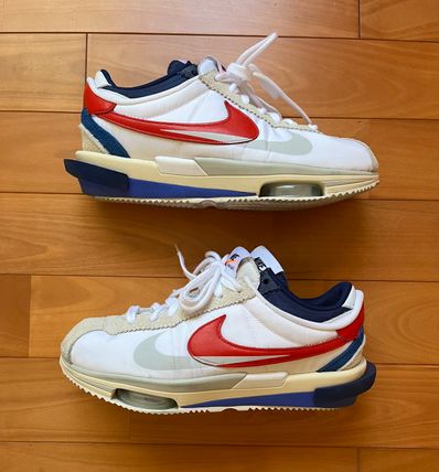 sacai × Nike Zoom Cortez "White and University Red"