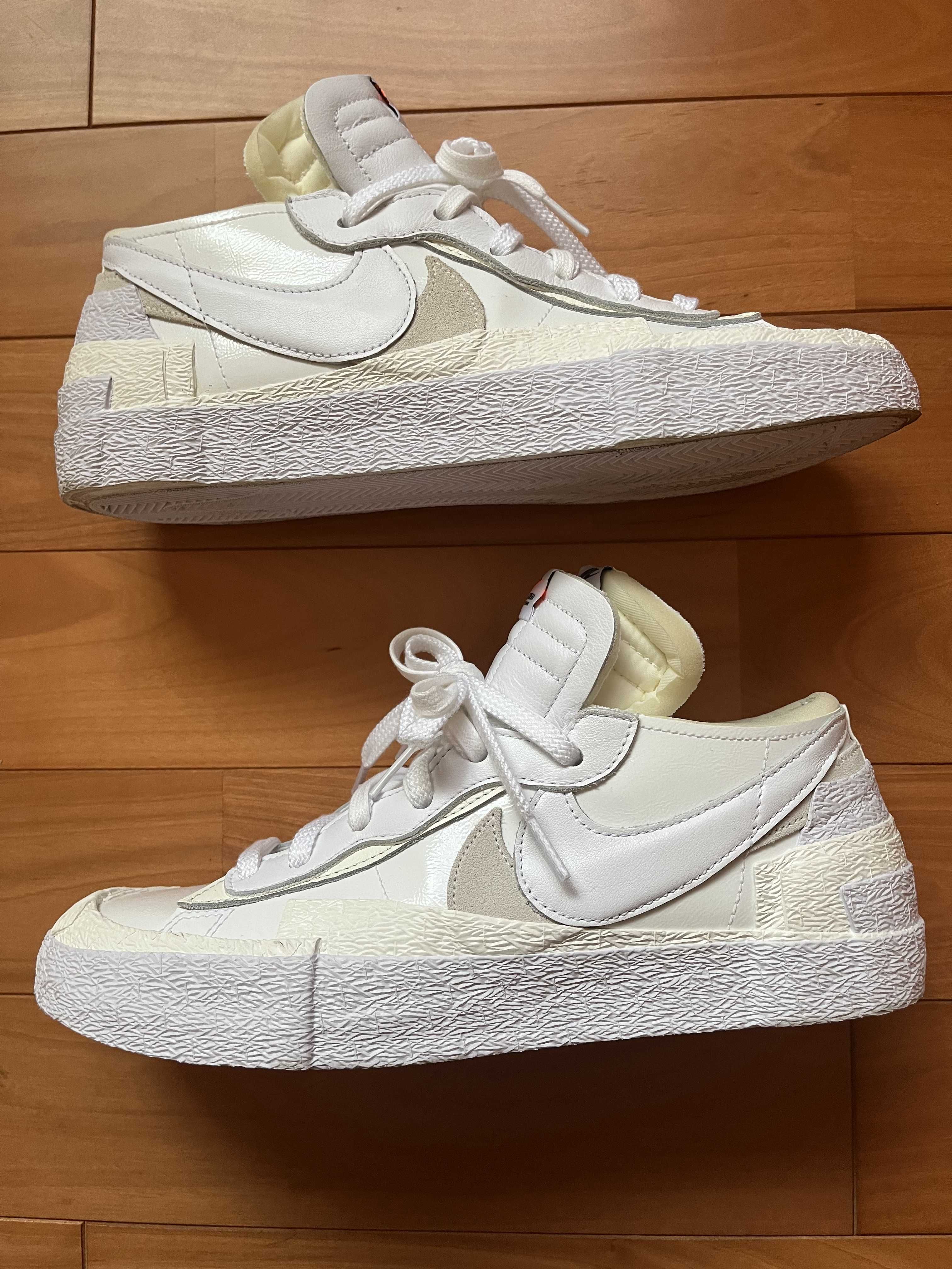 sacai × Nike Blazer Low "White Patent Leather"