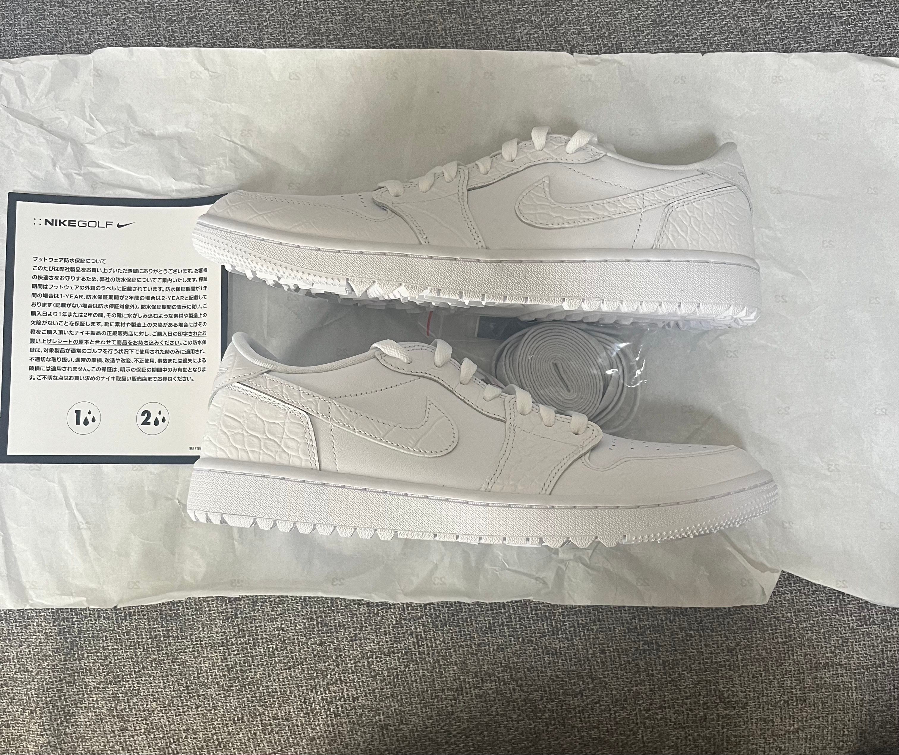 Nike Air Jordan 1 Low Golf "White Crocodile Skin"