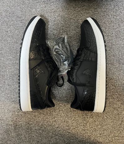 Nike Air Jordan 1 Low Golf "Black Crocodile Skin"