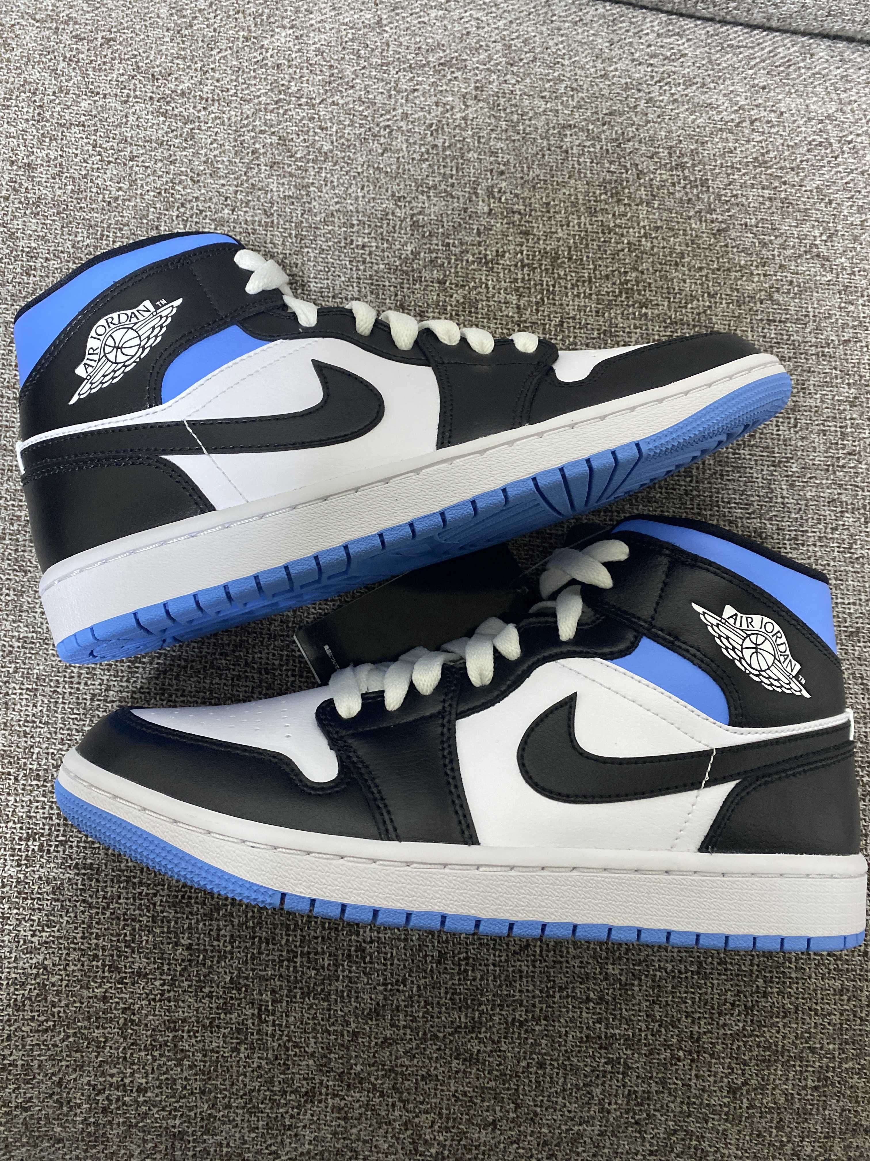 Nike Women's Air Jordan 1 Mid "Black/University Blue"