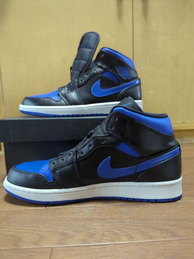 NIKE AIR JORDAN 1 MID "BLACK/BLUE"