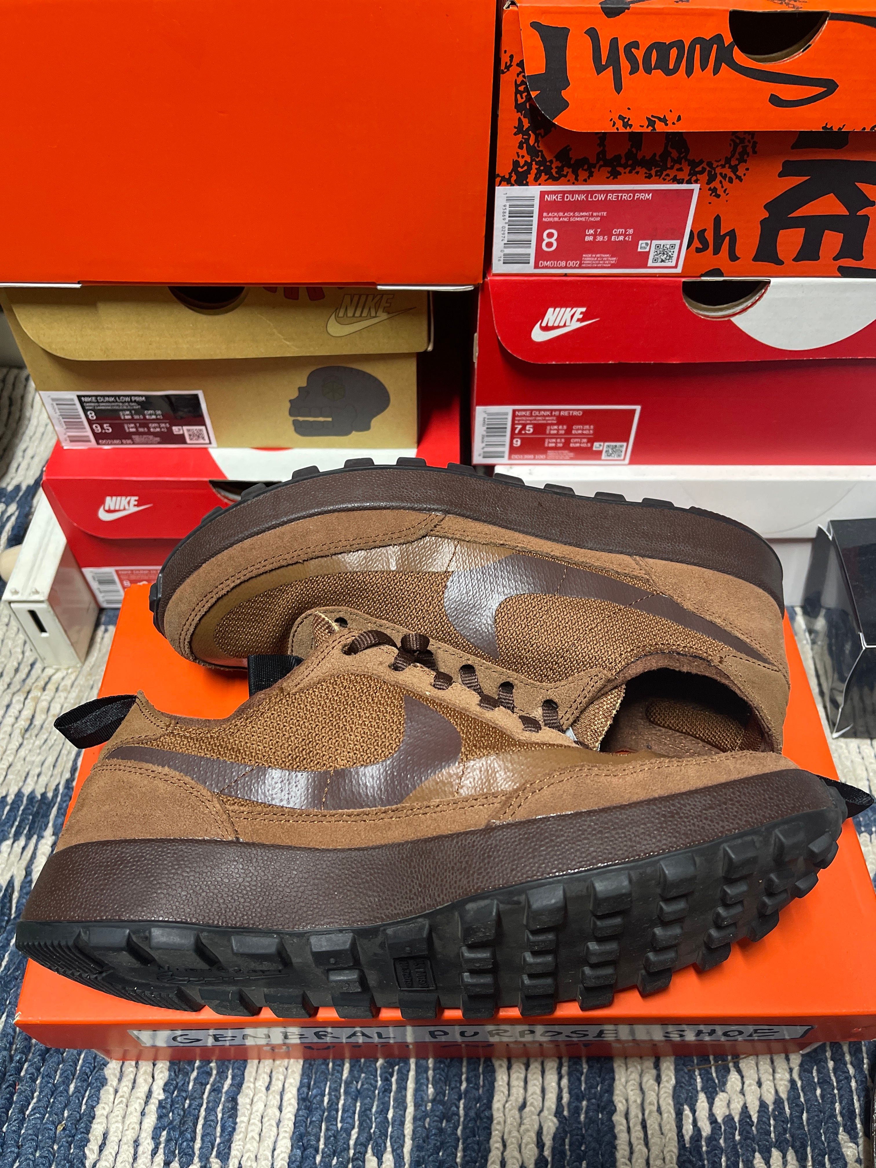 Tom Sachs × NikeCraft Women's General Purpose Shoe "Brown"