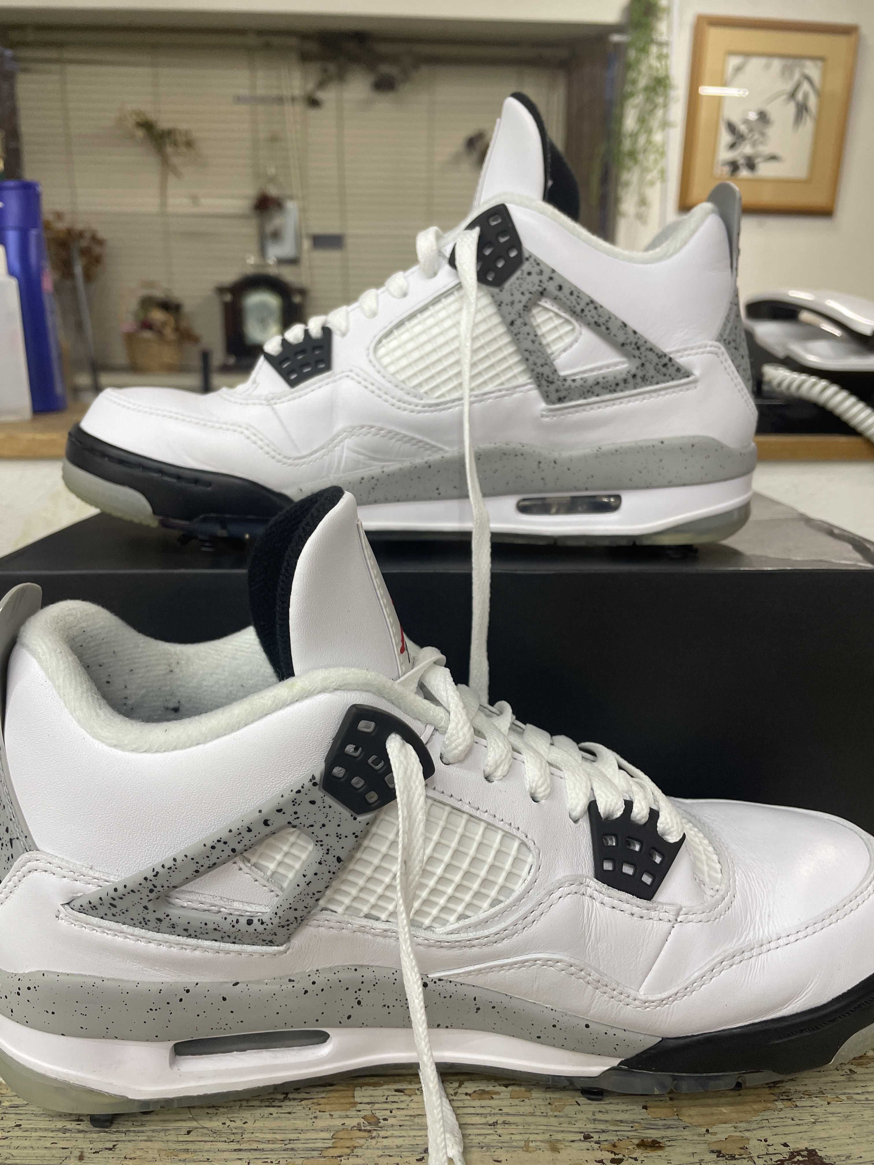 NIKE GOLF AIR JORDAN 4 "WHITE CEMENT"